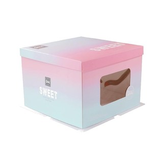 生日蛋糕盒6/8/10/12/14寸加厚方盒手提包装盒子烘焙礼盒定制logo