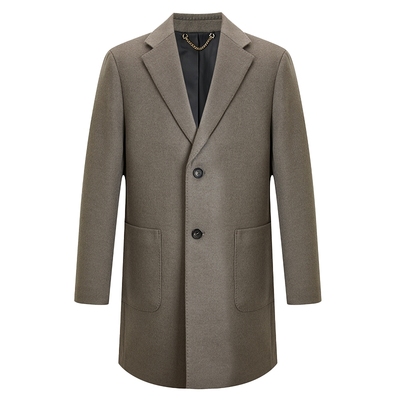 LONDA伦德马冬季羊毛大衣中长款