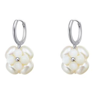 【张含韵同款】吾也 珍珠花球耳环新中式设计盎然系列清冷淡雅