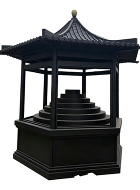 寺庙大型六角不锈钢蜡烛台