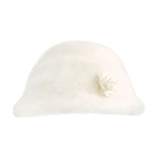 fragileheart易碎商店 氛围感韩系花朵贝雷帽百搭保暖毛绒报童帽