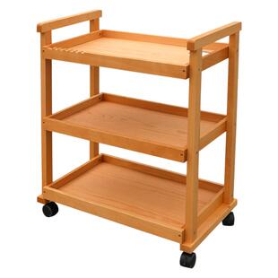 多功能画车美术专用油画工具车移动画车三层木质小推车油画颜料画材画具置物架绘画工具收纳车写生画凳画架车