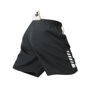 跑步短裤男款可放手机运动专用后腰口袋带腰包男士五分裤速干裤子