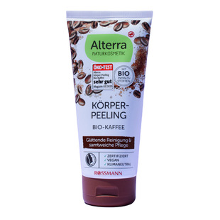 现货 德国alterra爱泰拉有机咖啡身体磨砂膏去角质死皮嫩白200ml