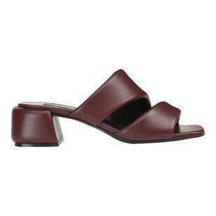 Sergio Rossi/SR女鞋SR SPONGY系列羊皮方头高跟凉鞋