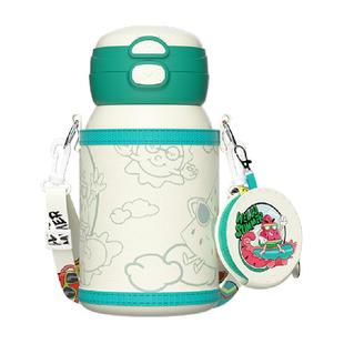 包邮 贝瑟斯双饮儿童保温杯316不锈钢水杯高颜值吸管杯学生水壶