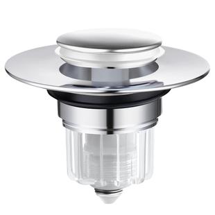 洗脸盆漏水塞面盆防虫防臭塞子洗手盆下水器配件按压式过滤弹跳芯