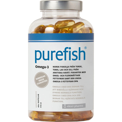 现货/直邮 瑞典elexir pharma purefish北极圈深海鱼油180粒胶囊