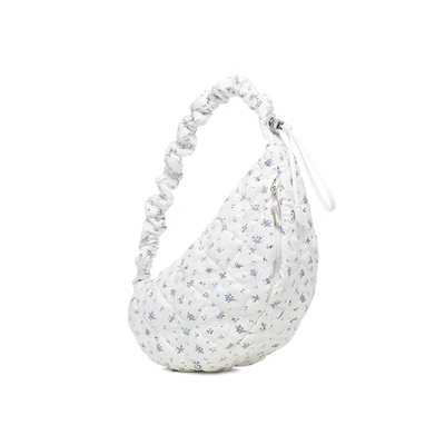Carlyn FLOWER COZY中号韩国小众设计小碎花云朵饺子马鞍包单肩包