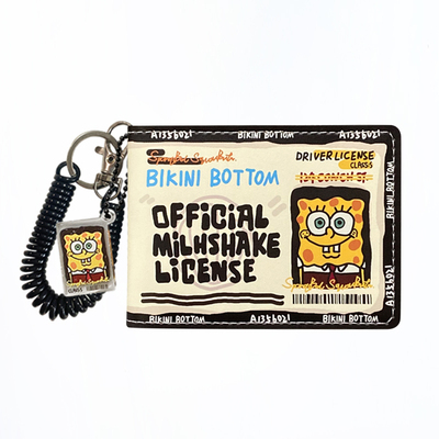 HAPPY原创海绵宝宝名片驾驶证行驶证通用创意个性卡片证件收纳套