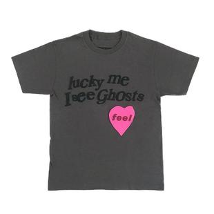 Kanye West侃爷专辑 Lucky Me KIDS SEE GHOSTS CFG 涂鸦短袖T恤