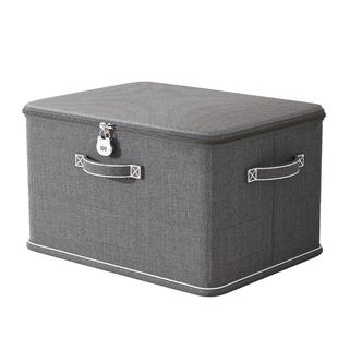 带锁收纳箱布艺大容量折叠衣服物整理盒储物筐袋家用衣柜分层神器