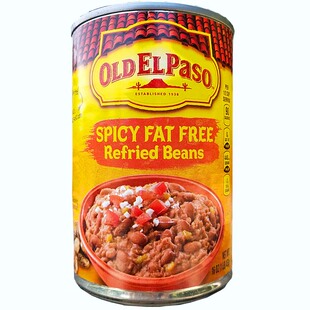 香辣无脂炒豆酱茸黄豆泥罐头OLD EL PASO FAT FREE REFRIED BEANS