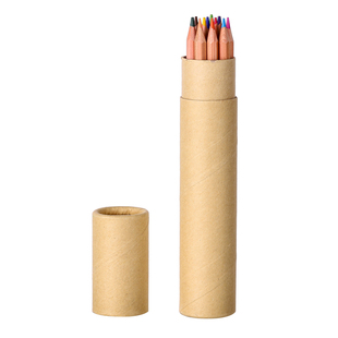 小朋友班级奖品生日礼物幼儿园画画彩笔刻名字初学者12色24色铅笔