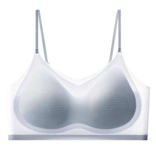 完美记忆粉底液内衣女文胸夏薄款隐形无痕美背细肩带冰丝凉感胸罩