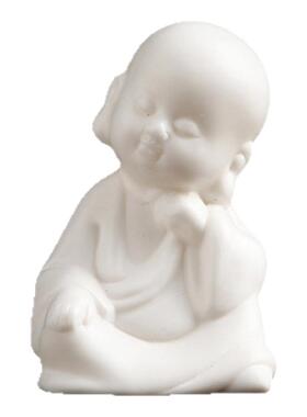 紫泉涧创意陶瓷小和尚摆件