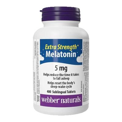 加拿大直邮Webber Naturals伟博褪黑素 5mg 400粒/瓶新款