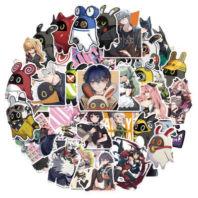 50张绝区零卡通装饰防水贴纸卡通