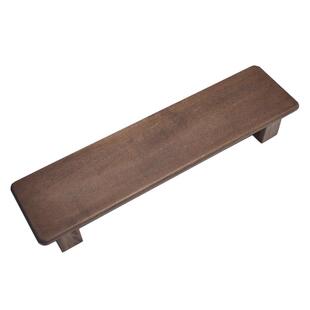 电脑显示器增高架电视增高底座桌面收纳置物架黑胡桃色可调节实木