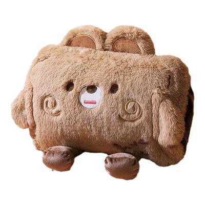 电热水袋充电式可爱毛绒暖手宝暖宝宝女生用热敷肚子腰防爆暖水袋