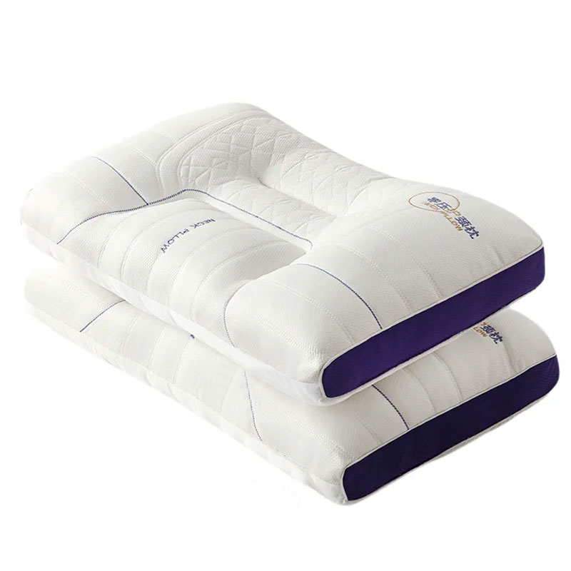 青诗兰悦夏季新款床上用品枕芯成人家用单双人护颈枕48*74cm一对