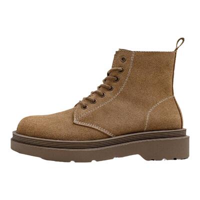 马登棕色复古休闲马丁靴