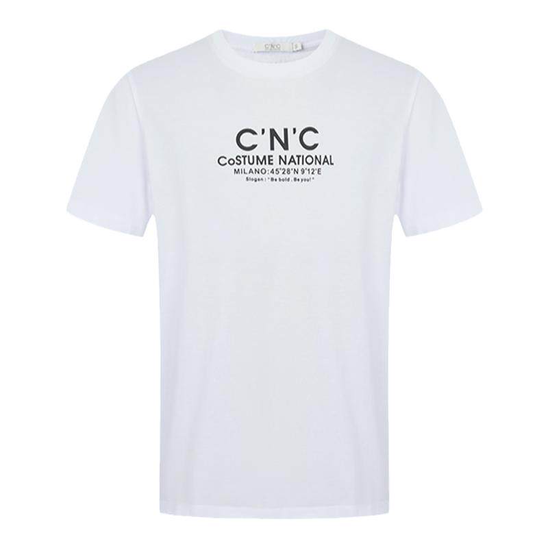 cnc男装胶印字母纯棉薄款短袖t恤