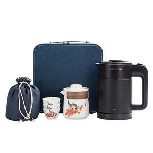 2025新款便携式烧水壶户外露营电热水壶迷你旅行茶具套装泡茶专用