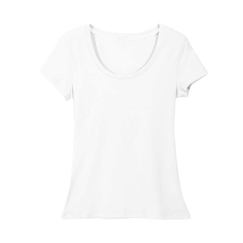 纯棉白色圆领修身短袖t恤女夏季2026新款女装内搭打底衫显瘦上衣