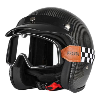 真碳纤维头盔夏季男女摩托车头盔