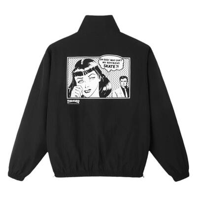 Thrasher火焰漫画印花夹克潮