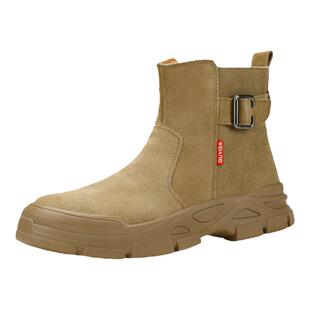 劳保鞋男款男士电焊工防砸防刺穿工地安全高帮冬季加绒棉鞋带钢板