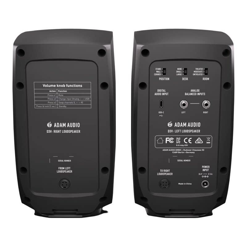 国行ADAMD3VUSB桌面监听音箱