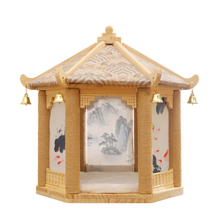 【古亭国风】实木猫爬架家用小户型不占地猫窝猫树一体猫爬柱猫架