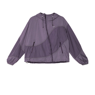 半圆女装[运动]2026夏季不规则连帽宽松休闲卫衣短外套女高级感