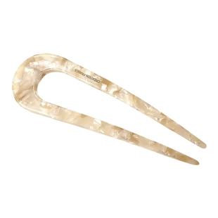 U型发簪新中式丸子头盘发神器古风汉服配饰醋酸发钗发卡女高级感