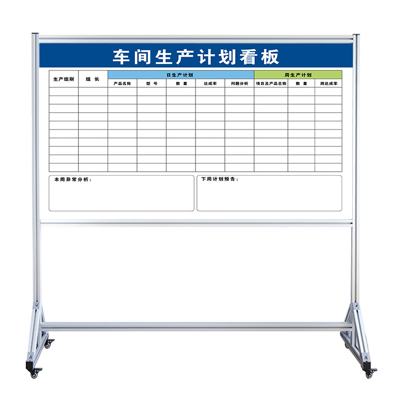 【车间生产计划管理看板】铝合金