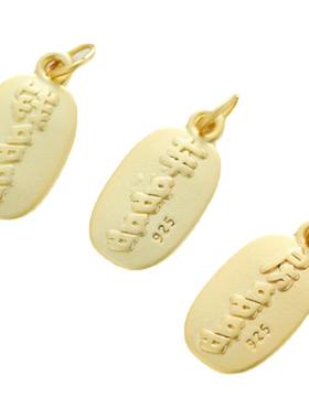 保色哑金小挂件吊坠diy饰品配件