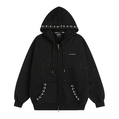 INSstudios珍珠钉珠满天星卫衣