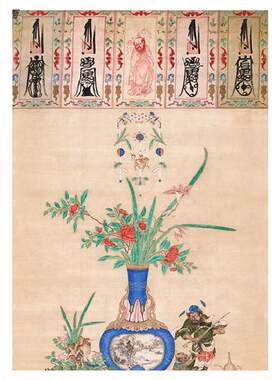 高清艺术喷绘画芯宣纸绢布卷轴画