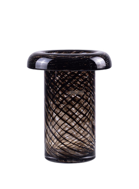 空合现代创意棕色琥珀色玻璃花瓶