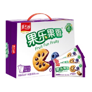 嘉士利果乐果香蓝莓夹心饼拉丝