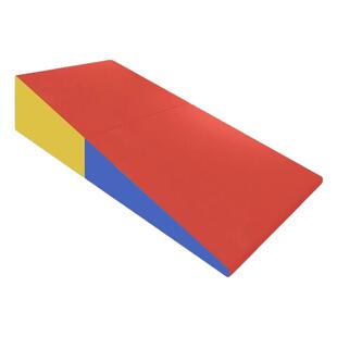 体适能三角垫软体海绵斜坡垫折叠垫儿童感统训练器材运动馆教具