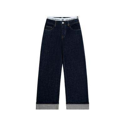 CalledBack双腰头牛仔裤