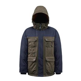 【断码清仓】君羽700蓬鹅绒服男女加厚短款冬季拼色工装羽绒服001