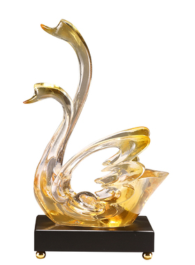 创意轻奢天鹅酒架入户玄关工艺摆件装饰品客厅酒店葡萄酒托架家用