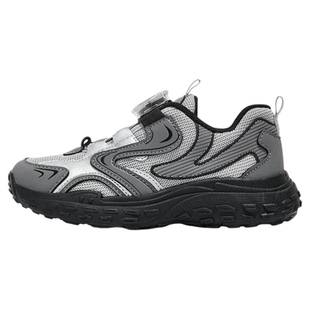 泰兰尼斯春秋儿童旋钮扣户外运动鞋男童软底跑步鞋小童透气篮球鞋