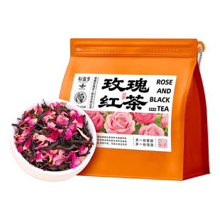 玫瑰红茶新益号官方旗舰店正品花茶云南古树滇红重瓣玫瑰泡水茶叶