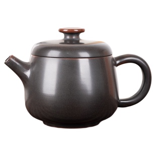 钦州坭兴陶集「上官巨轮珠壶」 市级大师精品非遗 纯手工窑变茶壶