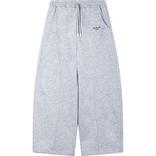 【慢跑俱乐部】5A抗菌棉 百搭宽松弯刀裤可抽绳休闲裤子男童春装